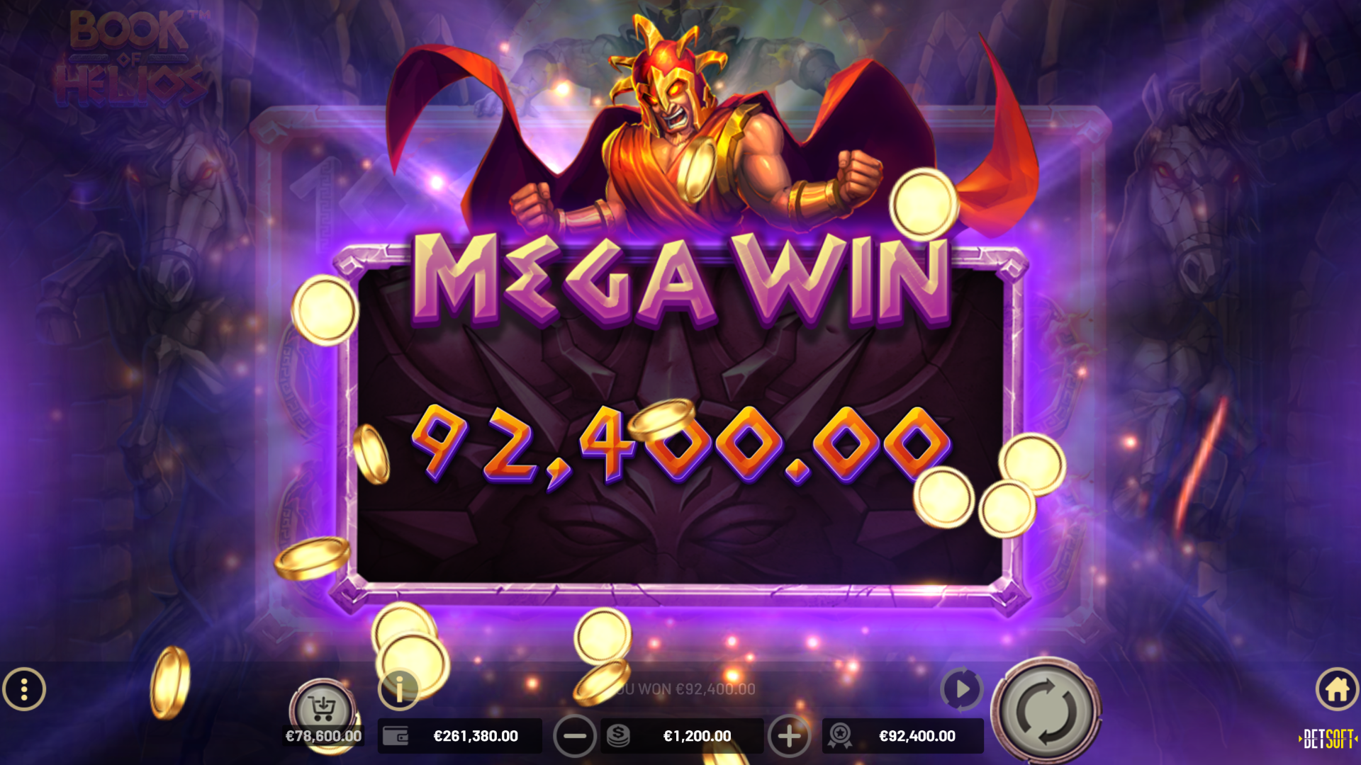 BetSoft Book of Helios Screenshot