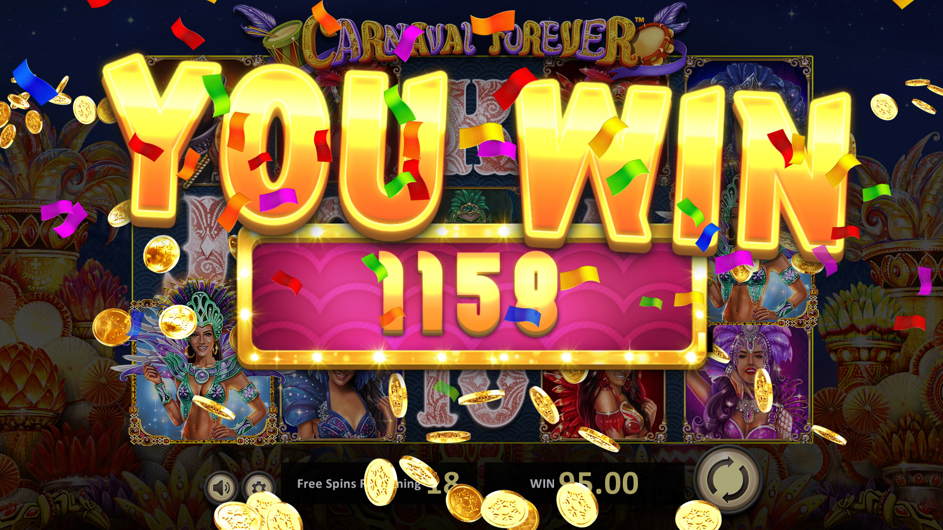 BetSoft Carnaval Forever Screenshot