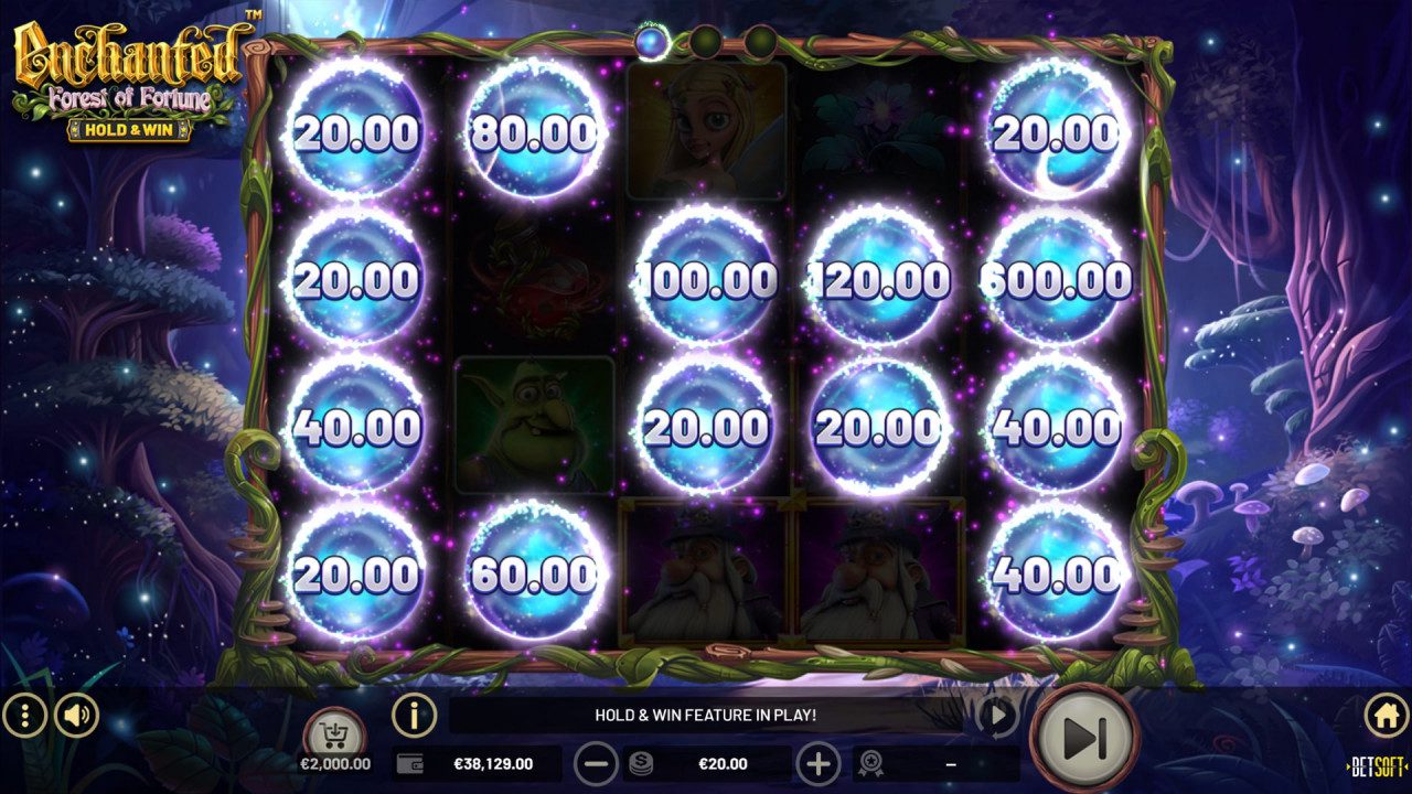 BetSoft Enchanted Forest of Fortune Screenshot