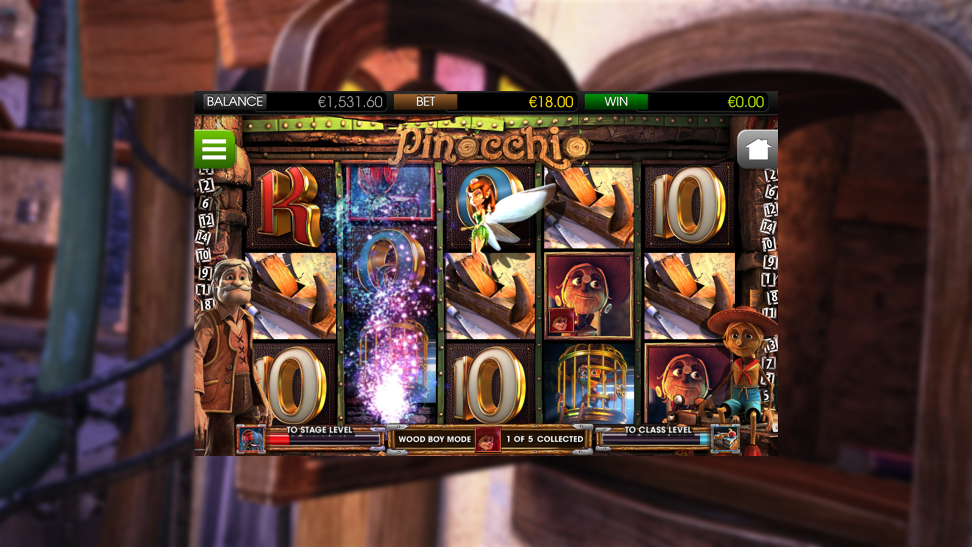 BetSoft Pinocchio Screenshot