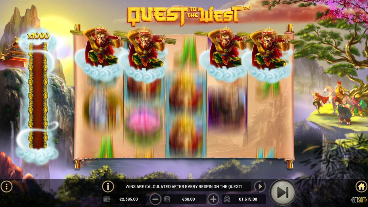 BetSoft Quest To The West Screenshot