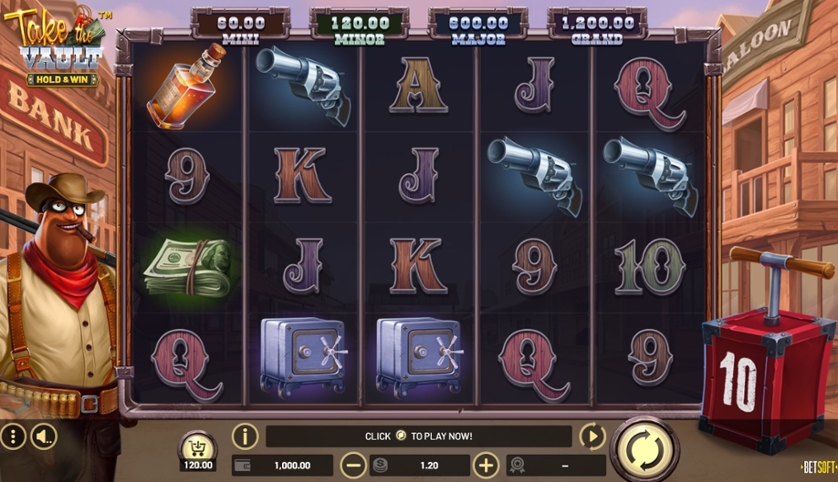 BetSoft Take The Vault Screenshot