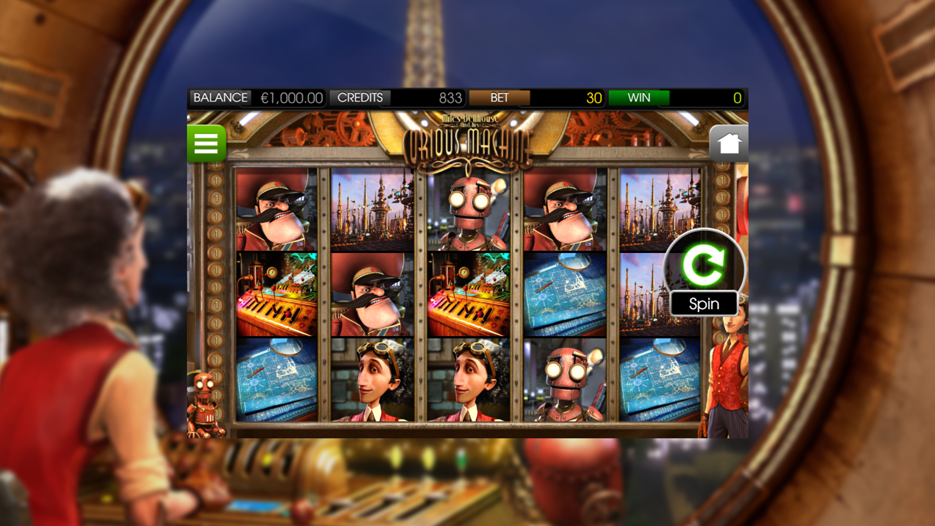 BetSoft The Curious Machine Screenshot