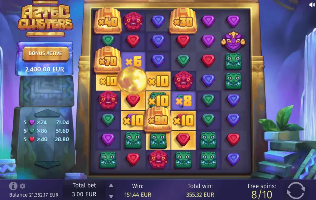 BG Aztec Clusters Screenshot