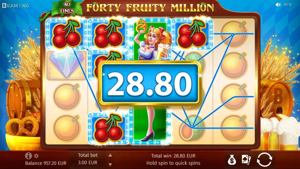 BG Forty Fruity Million Screenshot