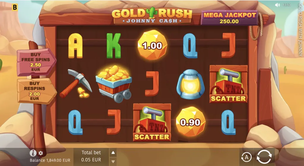 BG Gold Rush With Johnny Cash Screenshot