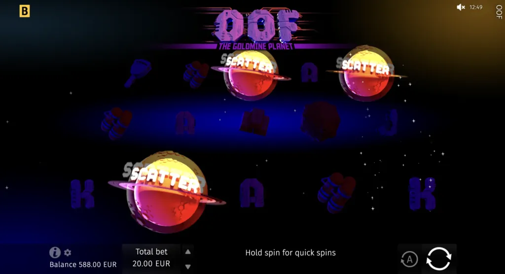 BG OOF The Goldmine Planet Screenshot