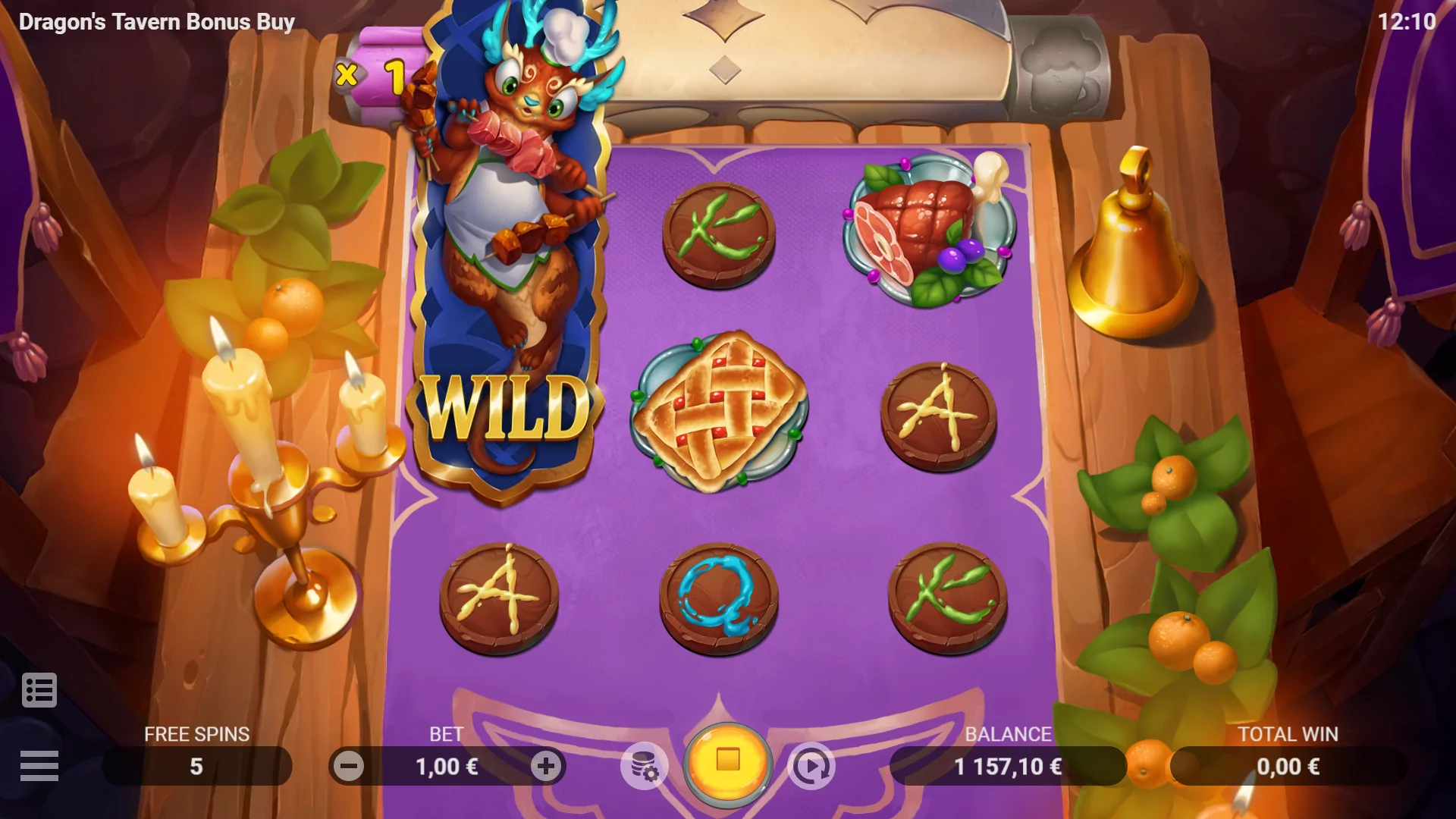 EVO Dragon's Tavern Bonus Buy Screenshot