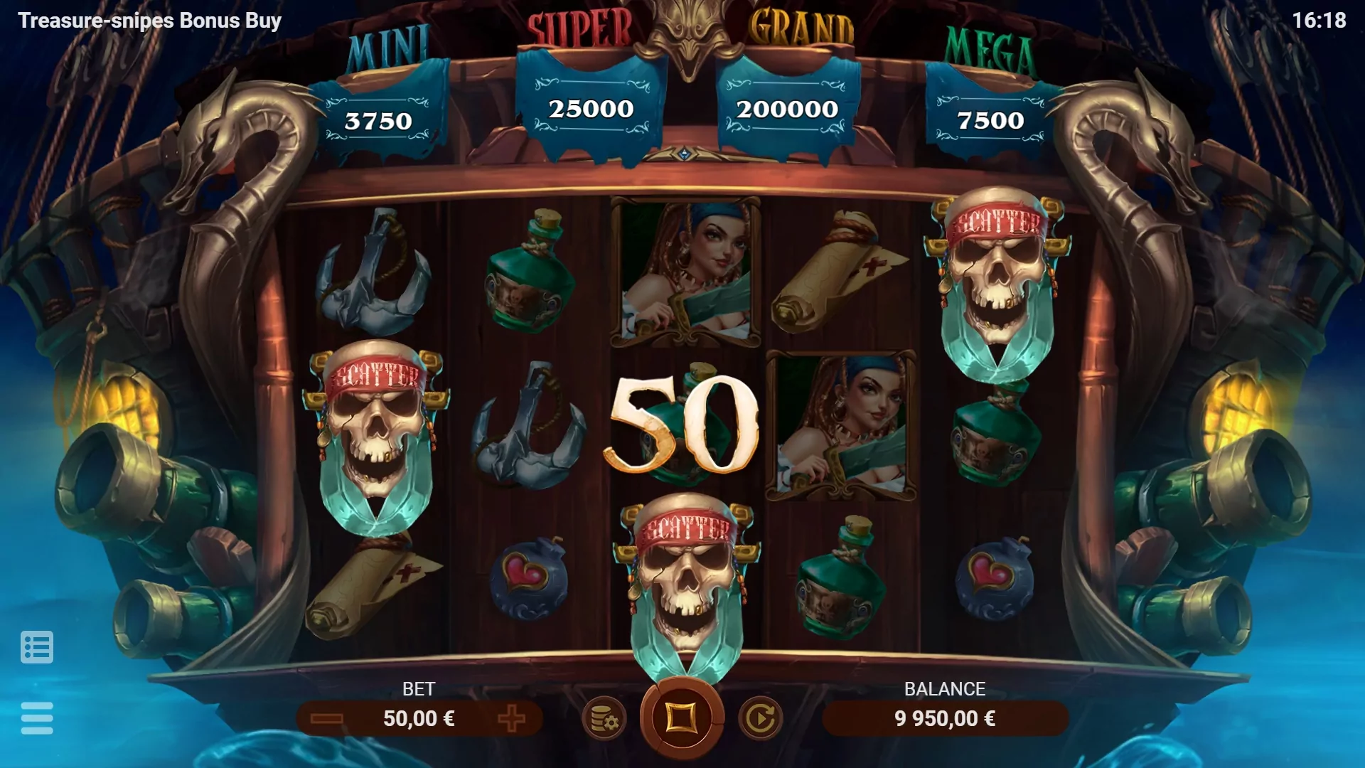 EVO Treasure Snipes Bonus Buy Screenshot