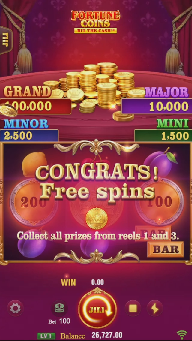 JILI Fortune Coins Screenshot