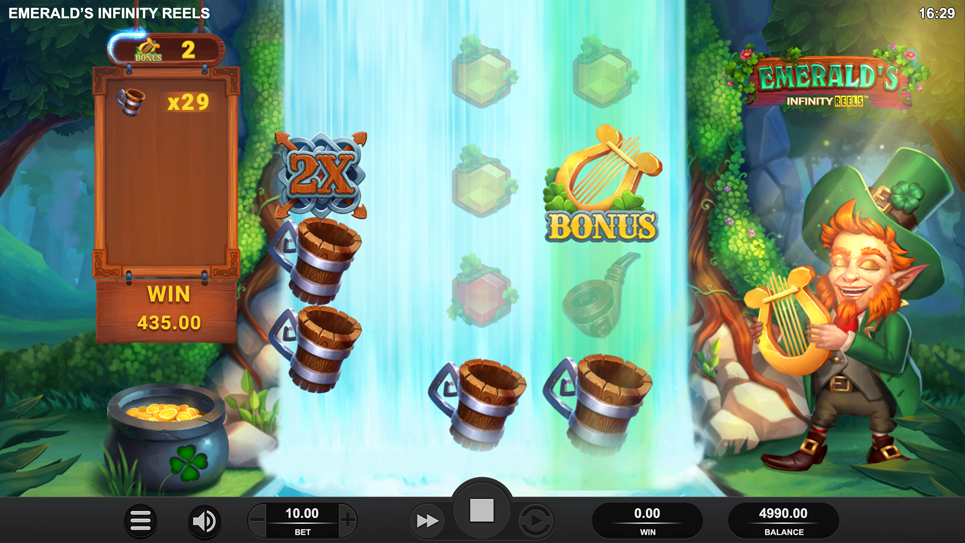 Emeralds Infinity Reels Screenshot