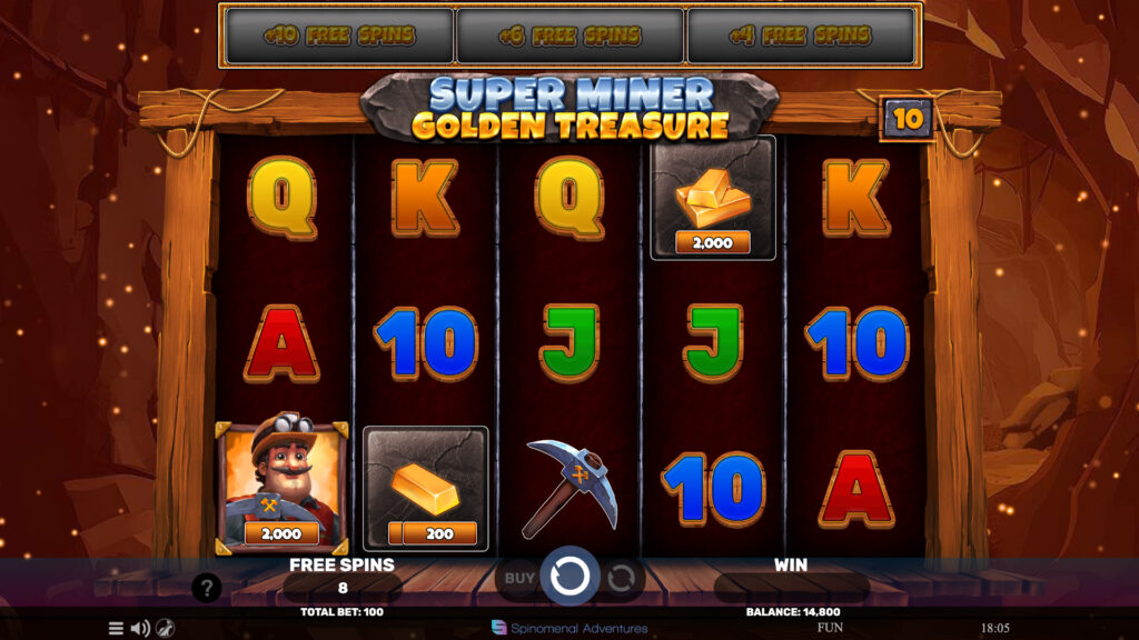 SP Super Miner Golden Treasure Screenshot